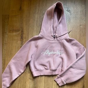 Alphalete womens cropped hooded sweatshirt